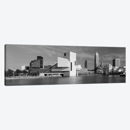 Buildings at the waterfront, Rock & Roll Hall of Fame, Cleveland, Ohio, USA Canvas Print #PIM2221} by Panoramic Images Canvas Art Print