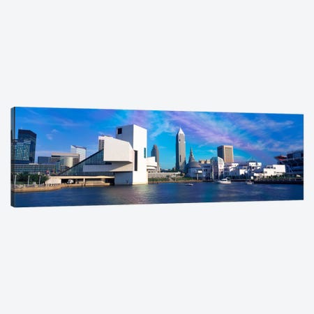 Buildings at the waterfront, Cleveland, Ohio, USA Canvas Print #PIM2222} by Panoramic Images Canvas Print