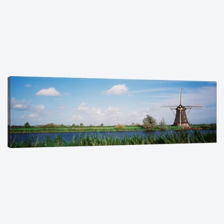 Traditional Dutch Windmill, Netherlands Canvas Print #PIM2226} by Panoramic Images Canvas Art