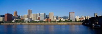 Buildings on the waterfront, Portland, Oregon, USA by Panoramic Images acrylic art print