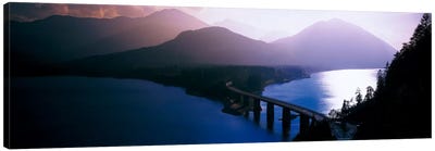 Sylvenstein Lake Bavaria Germany Canvas Art Print - Bridge Art