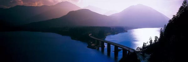 Bavaria: Sylvenstein Lake Bavaria Germany by Panoramic Images