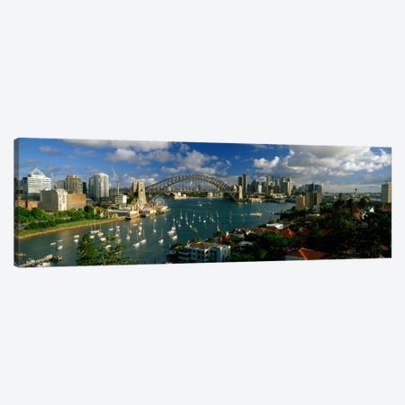 Sydney Harbour Bridge (The Coathanger), Sydney, Australia Canvas Print #PIM2236} by Panoramic Images Canvas Print