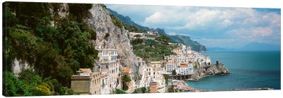 Amalfi Coast, Salerno, Italy Canvas Art Print - Coastal Village & Town Art