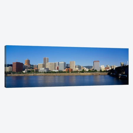 Buildings on the waterfront, Portland, Oregon, USA Canvas Print #PIM223} by Panoramic Images Canvas Art