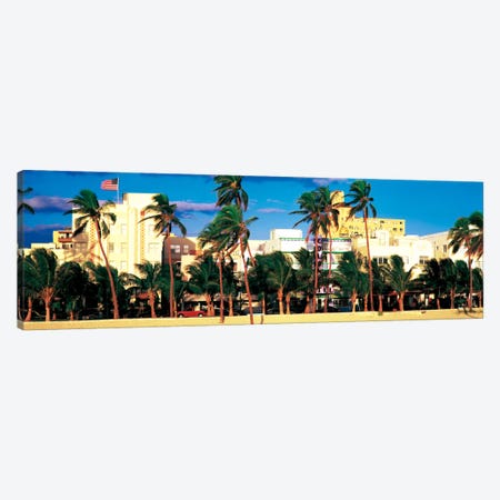 Ocean Drive South Beach Miami Beach FL USA Canvas Print #PIM2243} by Panoramic Images Art Print