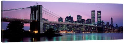 Brooklyn Bridge New York NY USA Canvas Art Print - Panoramic Cityscapes