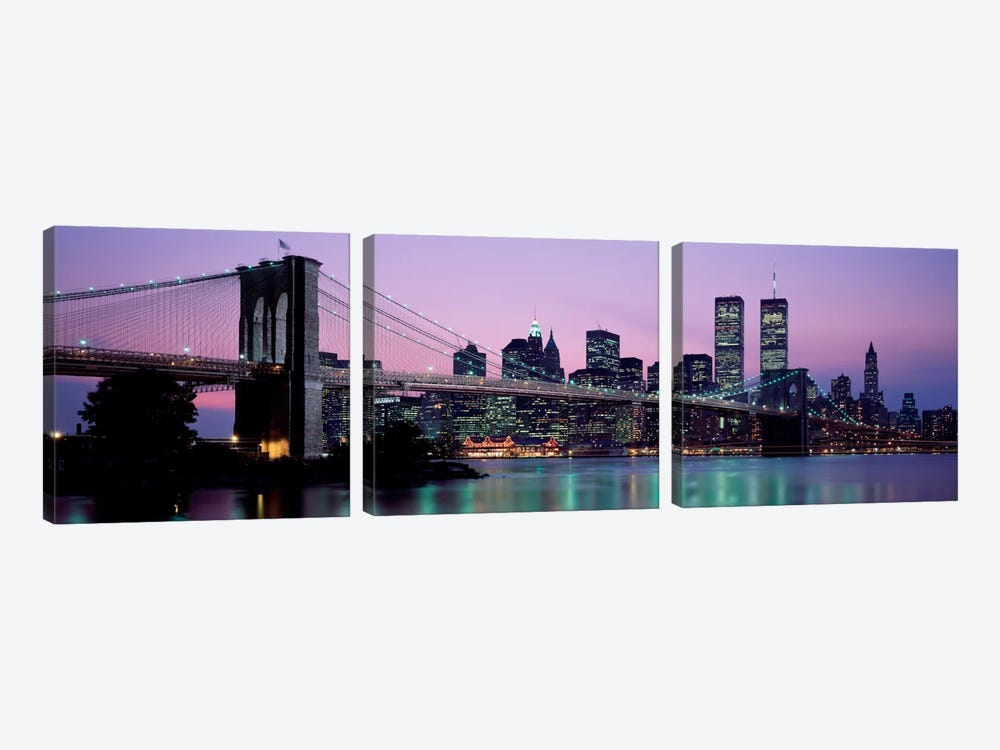 Brooklyn Bridge New York NY USA by Panoramic Images 3-piece Art Print
