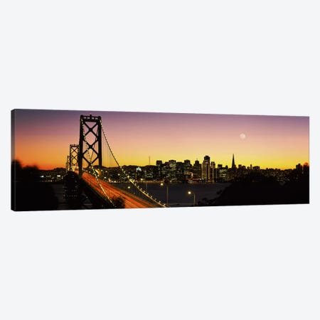 Bay Bridge San Francisco CA USA Canvas Print #PIM2245} by Panoramic Images Canvas Art