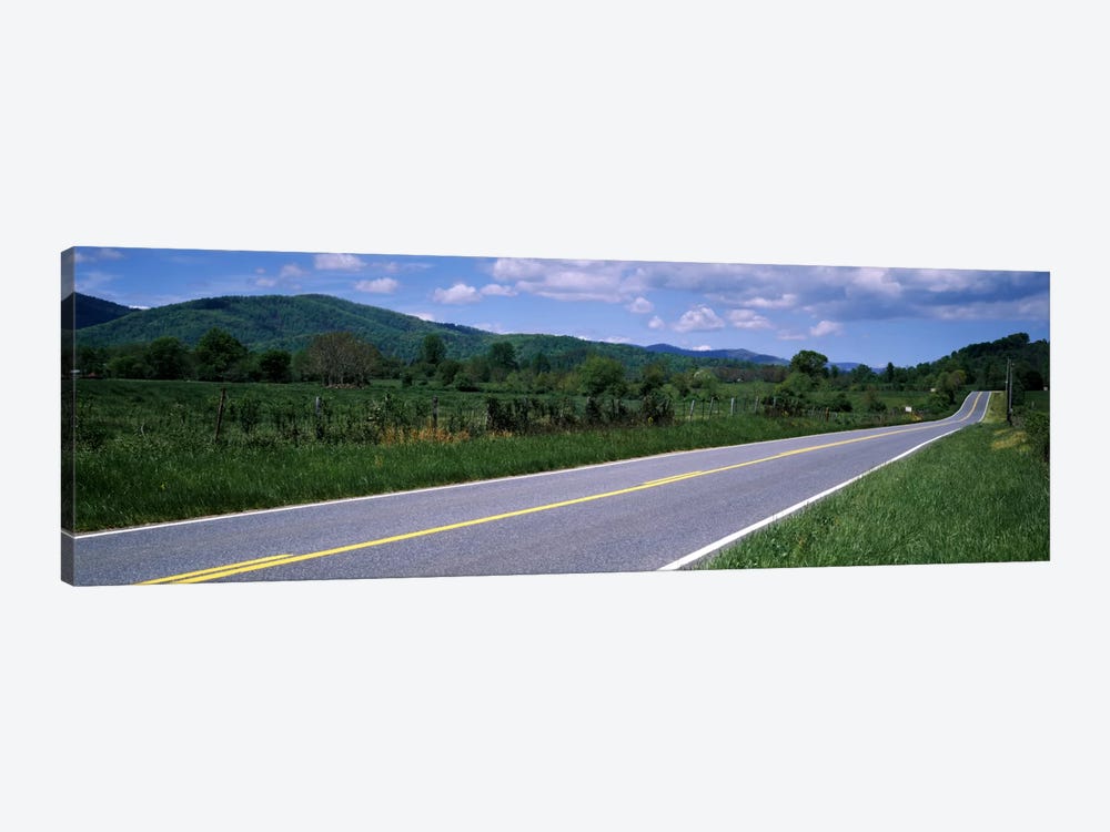 Road passing through a landscape, Virginia State Route 231, Madison County, Virginia, USA by Panoramic Images 1-piece Canvas Wall Art