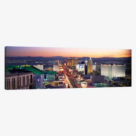The Strip Las Vegas NV USA Canvas Print #PIM2248} by Panoramic Images Art Print