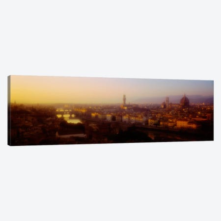 Orange Twilight, Florence, Italy Canvas Print #PIM2251} by Panoramic Images Canvas Art