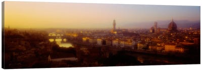 Orange Twilight, Florence, Italy Canvas Art Print - Florence Art