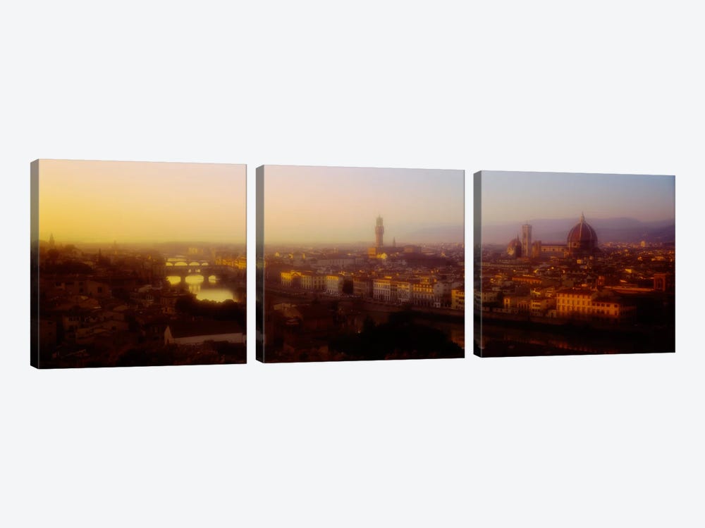 Orange Twilight, Florence, Italy by Panoramic Images 3-piece Canvas Art Print