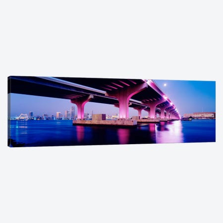 MacArthur Causeway Biscayne Bay Miami FL USA Canvas Print #PIM2255} by Panoramic Images Canvas Print