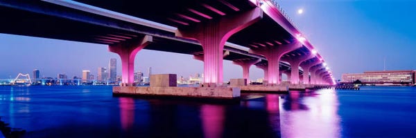 MacArthur Causeway Biscayne Bay Miami FL USA
