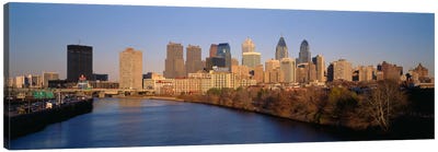 USAPennsylvania, Philadelphia Canvas Art Print - Panoramic Cityscapes