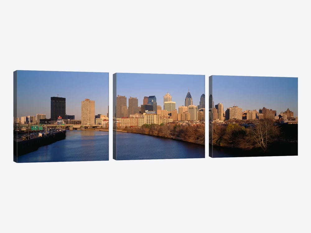 USAPennsylvania, Philadelphia by Panoramic Images 3-piece Canvas Wall Art