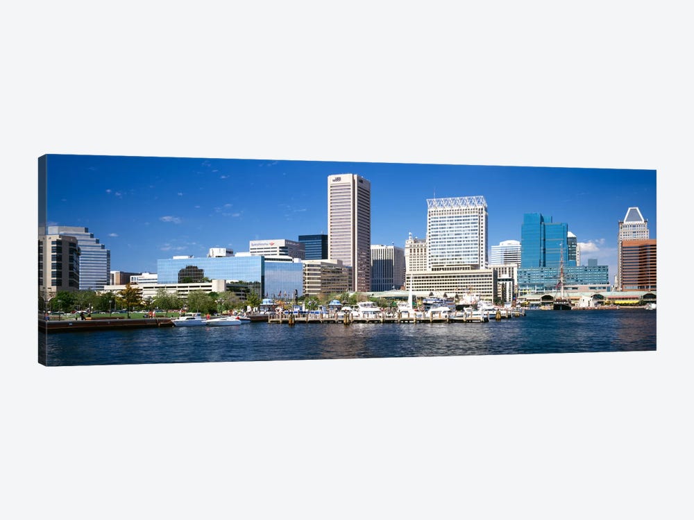 Buildings at the waterfront, Baltimore, Maryland, USA by Panoramic Images 1-piece Art Print