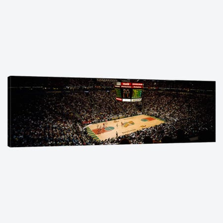Spectators watching a basketball match, Key Arena, Seattle, King County, Washington State, USA Canvas Print #PIM2269} by Panoramic Images Canvas Art Print