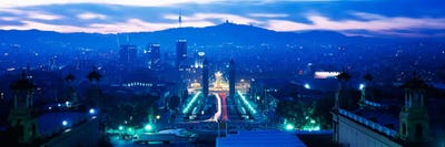 Barcelona Spain by Panoramic Images multi panel art