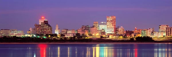 Tennessee: Dusk, Memphis, Tennessee, USA by Panoramic Images
