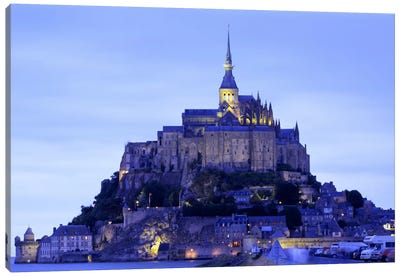 Mont St Michel Brittany France Canvas Art Print - Churches & Places of Worship