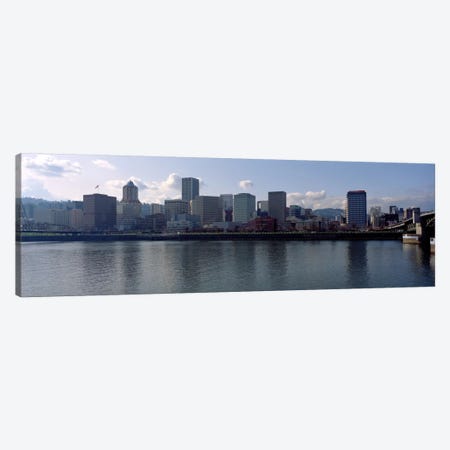 Skyscrapers along the river, Portland, Oregon, USA Canvas Print #PIM2296} by Panoramic Images Canvas Print