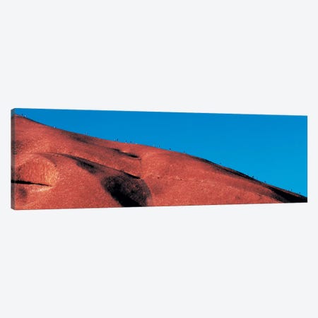 Climbers Ayers Rock Uluru Park Australia Canvas Print #PIM2304} by Panoramic Images Canvas Art Print