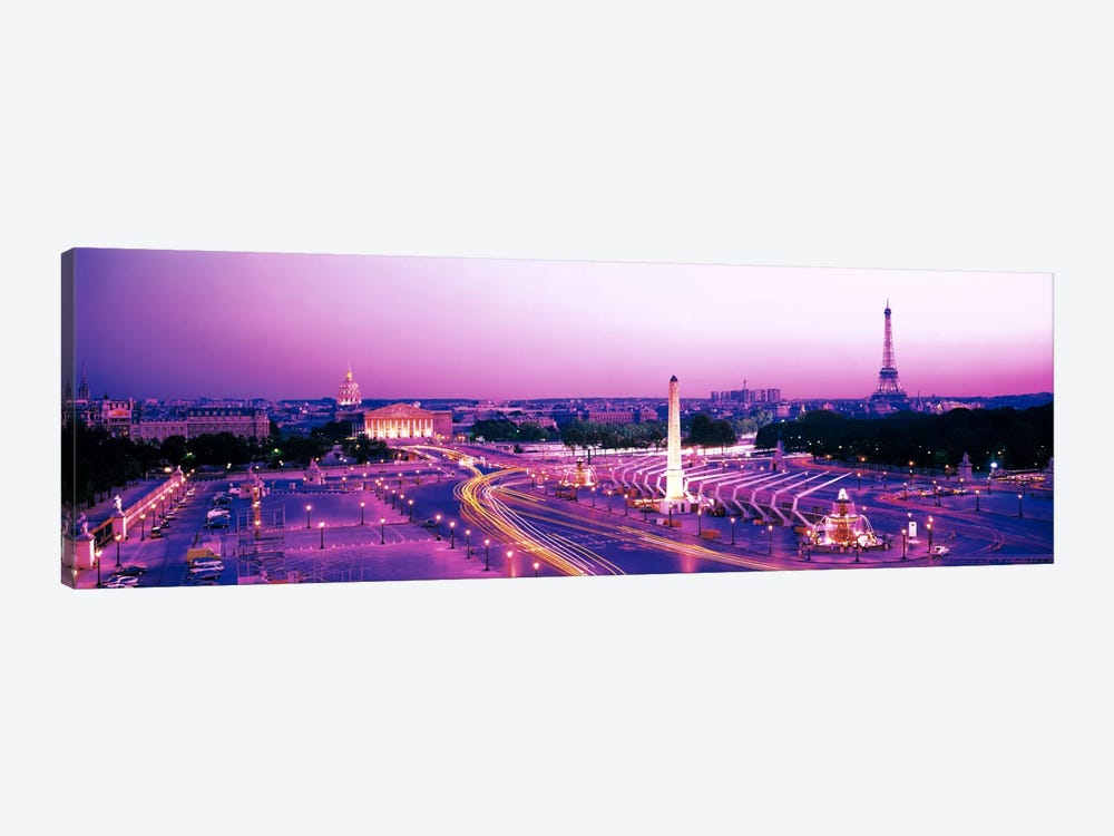 Dusk Place de la Concorde Paris France by Panoramic Images 1-piece Canvas Wall Art
