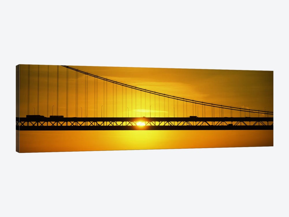 Sunrise Bay Bridge San Francisco CA USA by Panoramic Images 1-piece Canvas Artwork