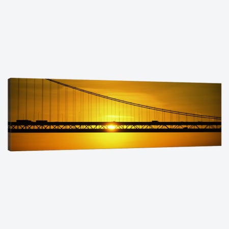 Sunrise Bay Bridge San Francisco CA USA Canvas Print #PIM2308} by Panoramic Images Canvas Art