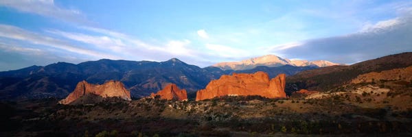 Panoramic Images: Rock formations on a landscapeGarden of The Gods, Colorado Springs, Colorado, USA by Panoramic Images
