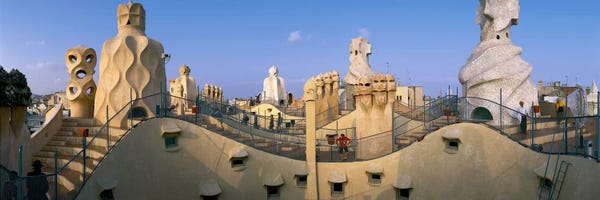 Catalonia: Casa Mila Barcelona Spain by Panoramic Images