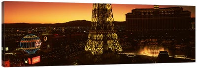 High Angle View Of A City, Las Vegas, Nevada, USA #2 Canvas Art Print - Las Vegas Art
