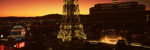 Las Vegas: High Angle View Of A City, Las Vegas, Nevada, USA #2 by Panoramic Images