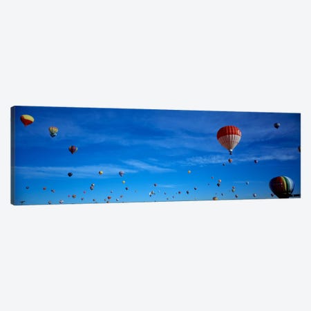 Low angle view of hot air balloons, Albuquerque, New Mexico, USA Canvas Print #PIM2329} by Panoramic Images Canvas Artwork