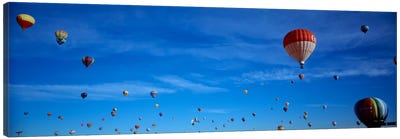 Low angle view of hot air balloons, Albuquerque, New Mexico, USA Canvas Art Print - Adventure Art