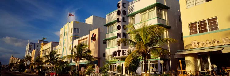 Facade of a hotel, Art Deco Hotel, Ocean Drive, Miami Beach, Florida, USA