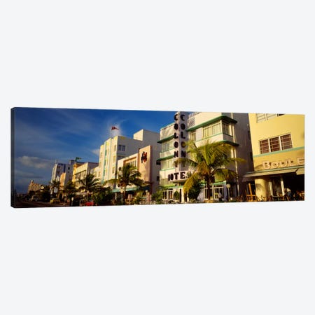 Facade of a hotel, Art Deco Hotel, Ocean Drive, Miami Beach, Florida, USA Canvas Print #PIM232} by Panoramic Images Canvas Art Print