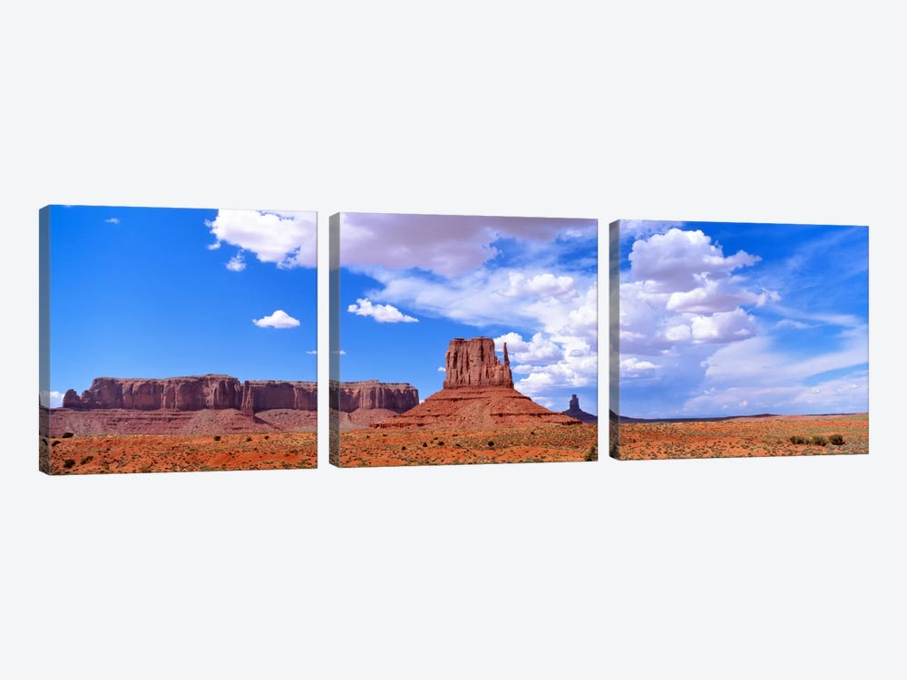 Monument Valley Tribal Park AZ USA by Panoramic Images 3-piece Canvas Art