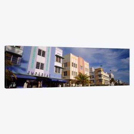 Facade of a hotel, Art Deco Hotel, Ocean Drive, Miami Beach, Florida, USA #2 Canvas Print #PIM233} by Panoramic Images Canvas Print