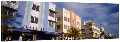 Facade of a hotel, Art Deco Hotel, Ocean Drive, Miami Beach, Florida, USA #2 Canvas Art Print - Miami Art