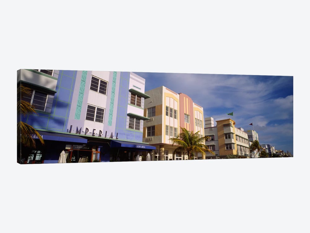 Facade of a hotel, Art Deco Hotel, Ocean Drive, Miami Beach, Florida, USA #2 by Panoramic Images 1-piece Art Print