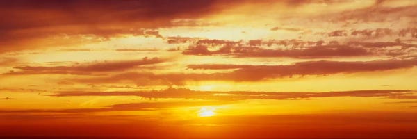 Cloudy Sunsets: Santorini, Greece by Panoramic Images