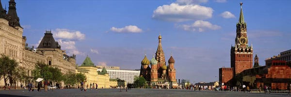 Domes: Red Square (Krasnaya Ploshchad), Moscow, Russia by Panoramic Images
