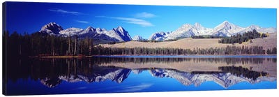 Little Redfish Lake Mountains ID USA Canvas Art Print - Sawtooth Range Art