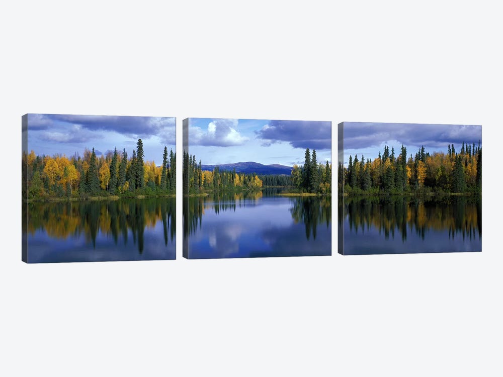 Dragon Lake Yukon Canada by Panoramic Images 3-piece Canvas Wall Art