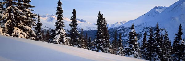 Panoramic Images: Winter Chugach Mountains AK by Panoramic Images