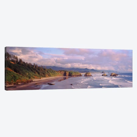 Seascape Cannon Beach OR USA Canvas Print #PIM2360} by Panoramic Images Canvas Wall Art